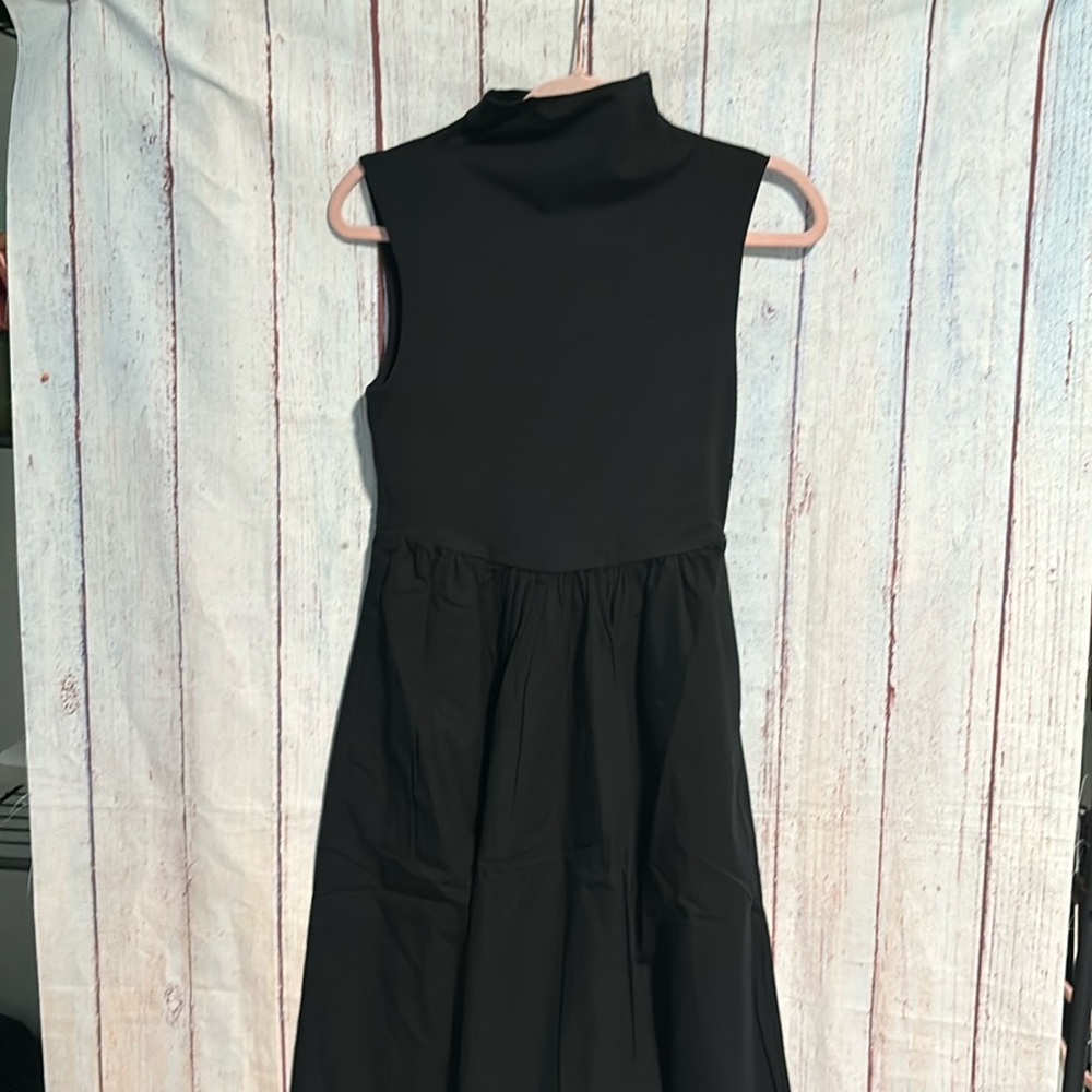 NWT J. Crew Fitted knit mockneck dress with poplin skirt - Picture 5 of 11